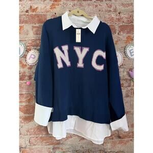 NWT Anthropologie Twofer NYC Sweater